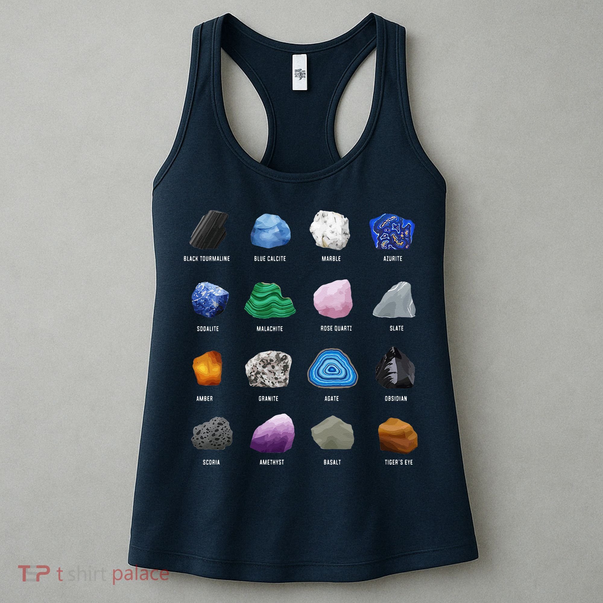 Geology Ores Minerals Gems And Crystals Rock Funny Tee Women's Tank Top