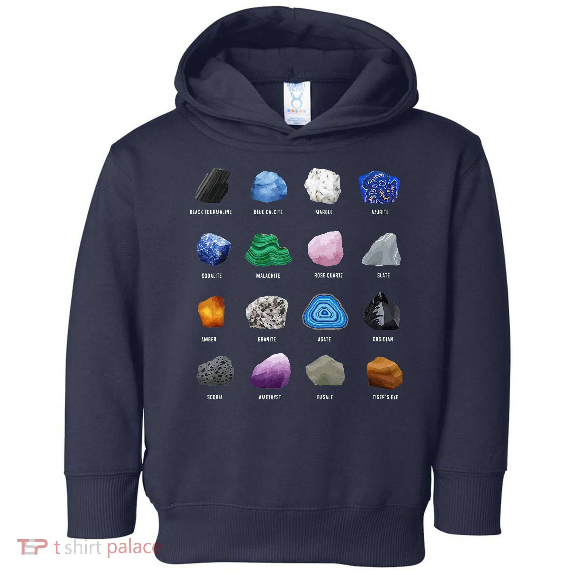 Geology Ores Minerals Gems And Crystals Rock Funny Tee Toddler Hoodie