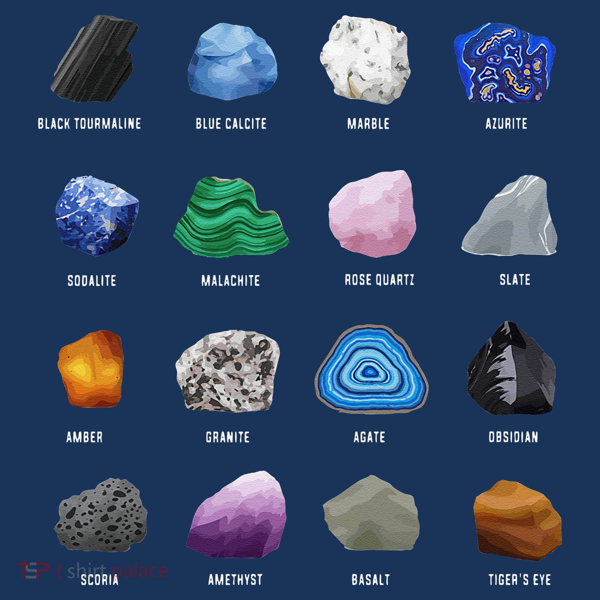 Geology Ores Minerals Gems And Crystals Rock Funny Tee Visor