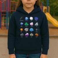 Geology Ores Minerals Gems And Crystals Rock Funny Tee Kids Hoodie thumb 3