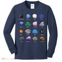Geology Ores Minerals Gems And Crystals Rock Funny Tee Kids Long Sleeve Shirt thumb 0