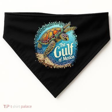 Gulf Of Mexico Turtle USA-Made Doggie Bandana