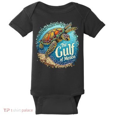 Gulf Of Mexico Turtle Baby Bodysuit