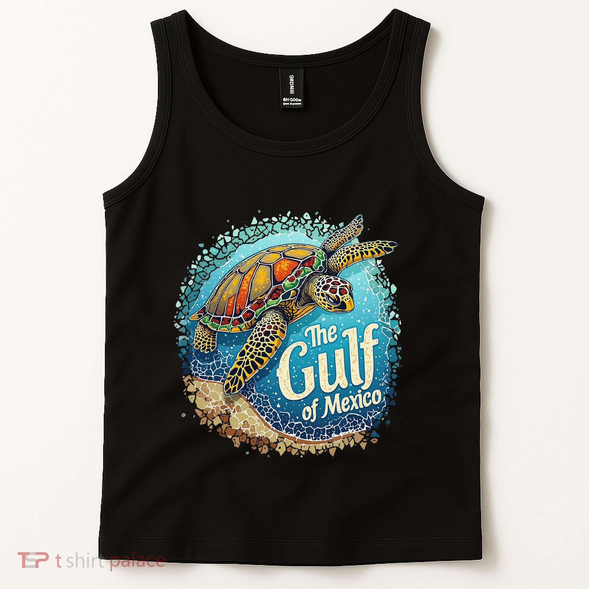 Gulf Of Mexico Turtle Tank Top