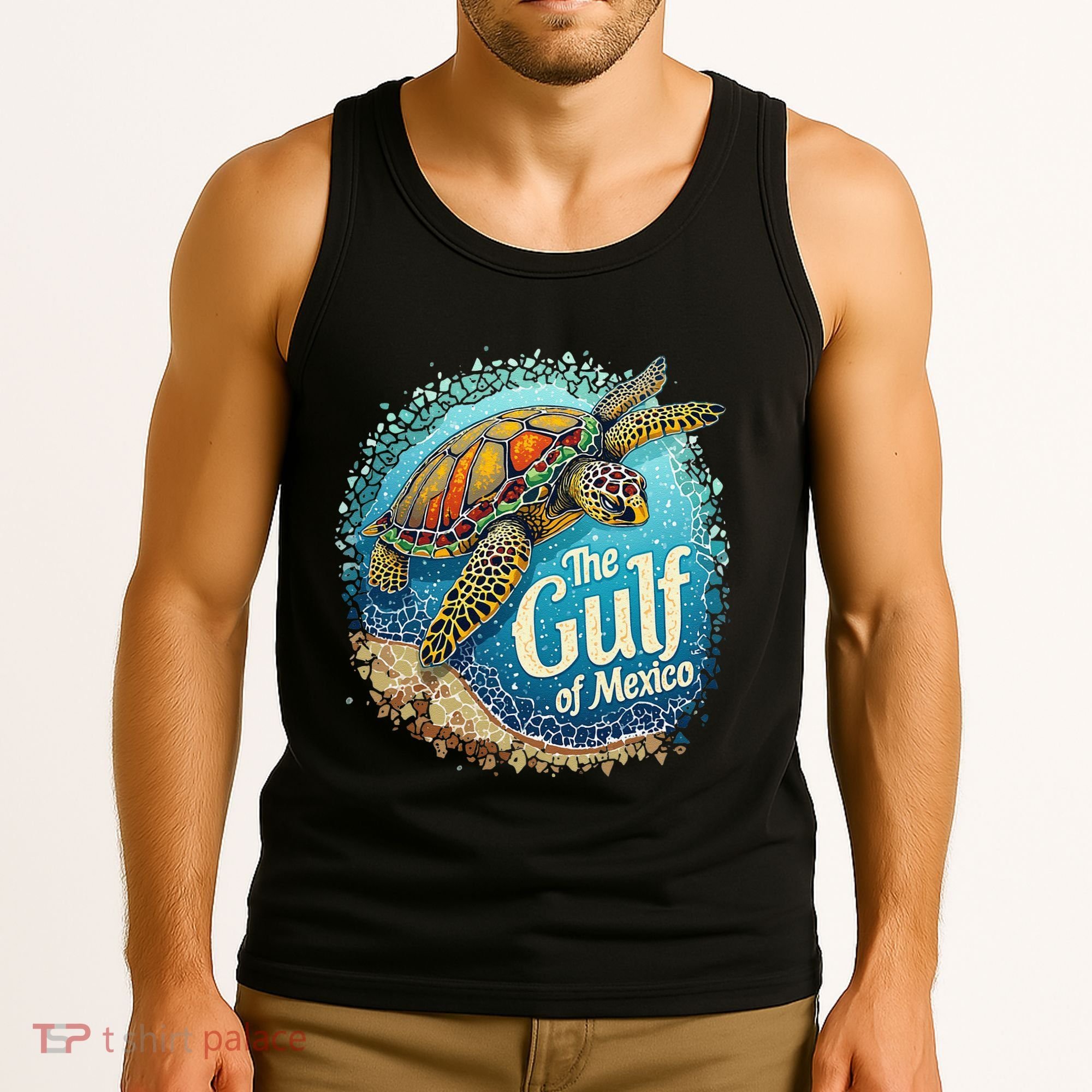 Gulf Of Mexico Turtle Tank Top
