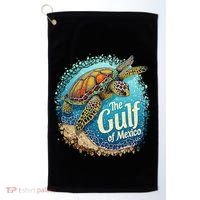 Gulf Of Mexico Turtle Golf Towel thumb 0