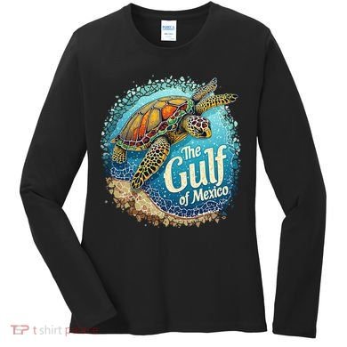Gulf Of Mexico Turtle Women's Long Sleeve Shirt