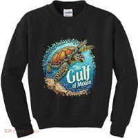 Gulf Of Mexico Turtle Kids Sweatshirt thumb 0