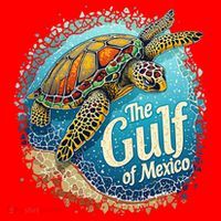 Gulf Of Mexico Turtle Santa Hat thumb 1