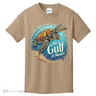 Gulf Of Mexico Turtle Kids T-Shirt