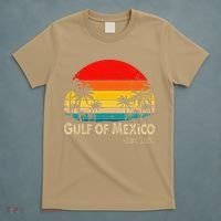 Gulf Of Mexico Est 1550 Retro Vintage Beach T-Shirt thumb 5