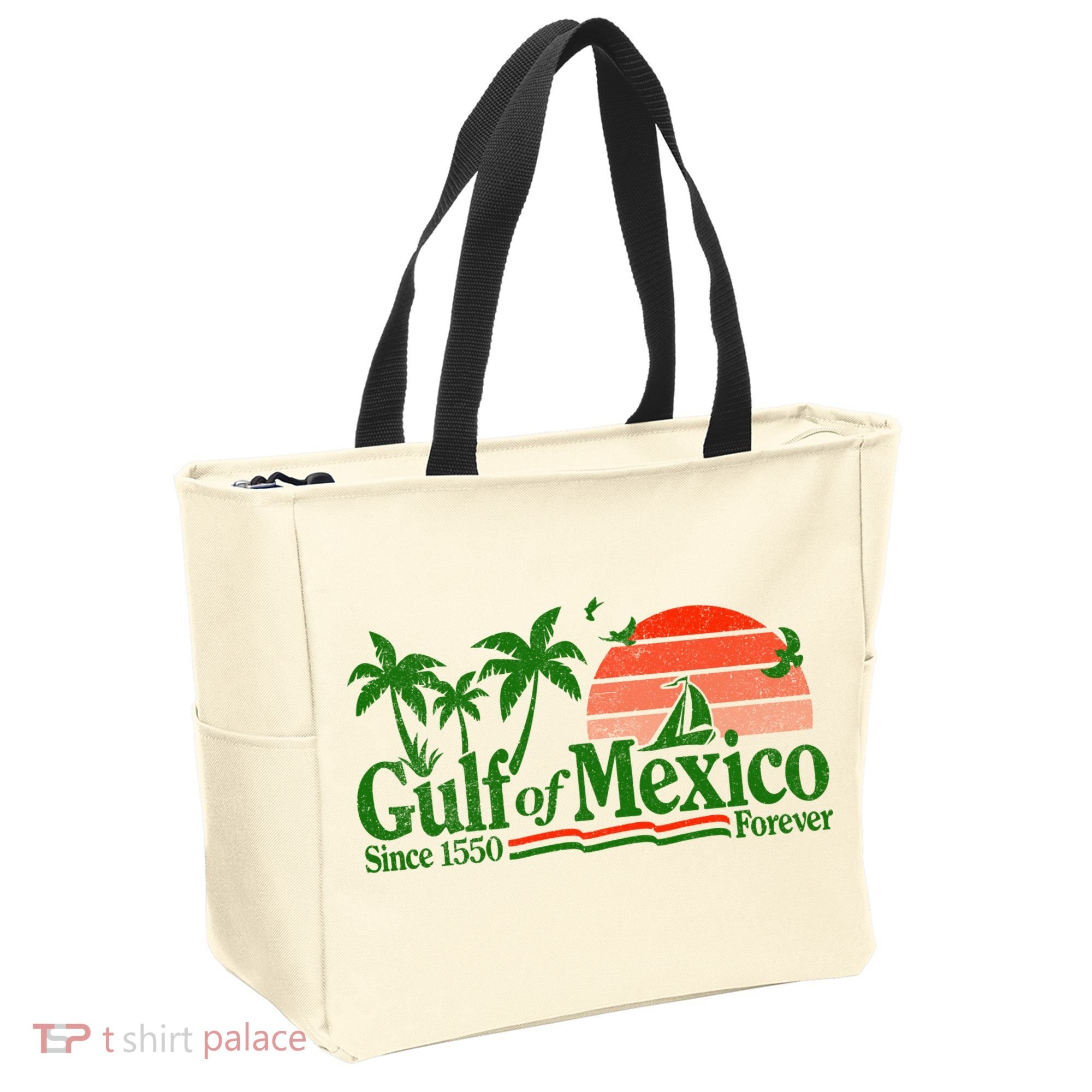Gulf Of Mexico Mexican Flag Tote Bag
