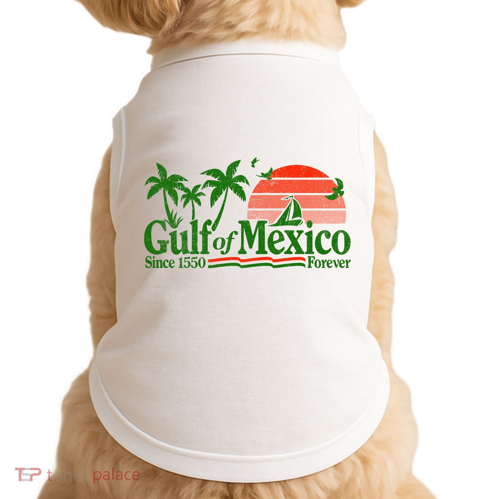 Gulf Of Mexico Mexican Flag Doggie Tank