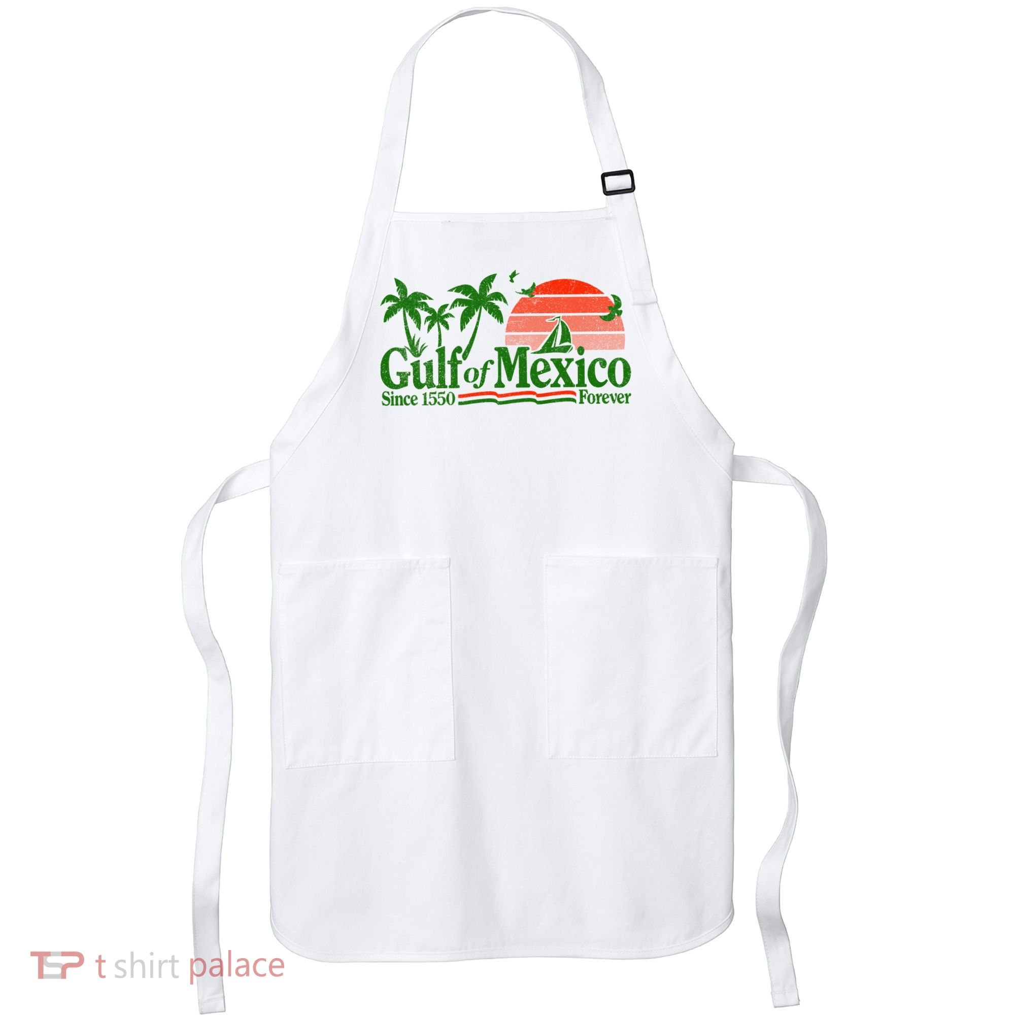 Gulf Of Mexico Mexican Flag Apron