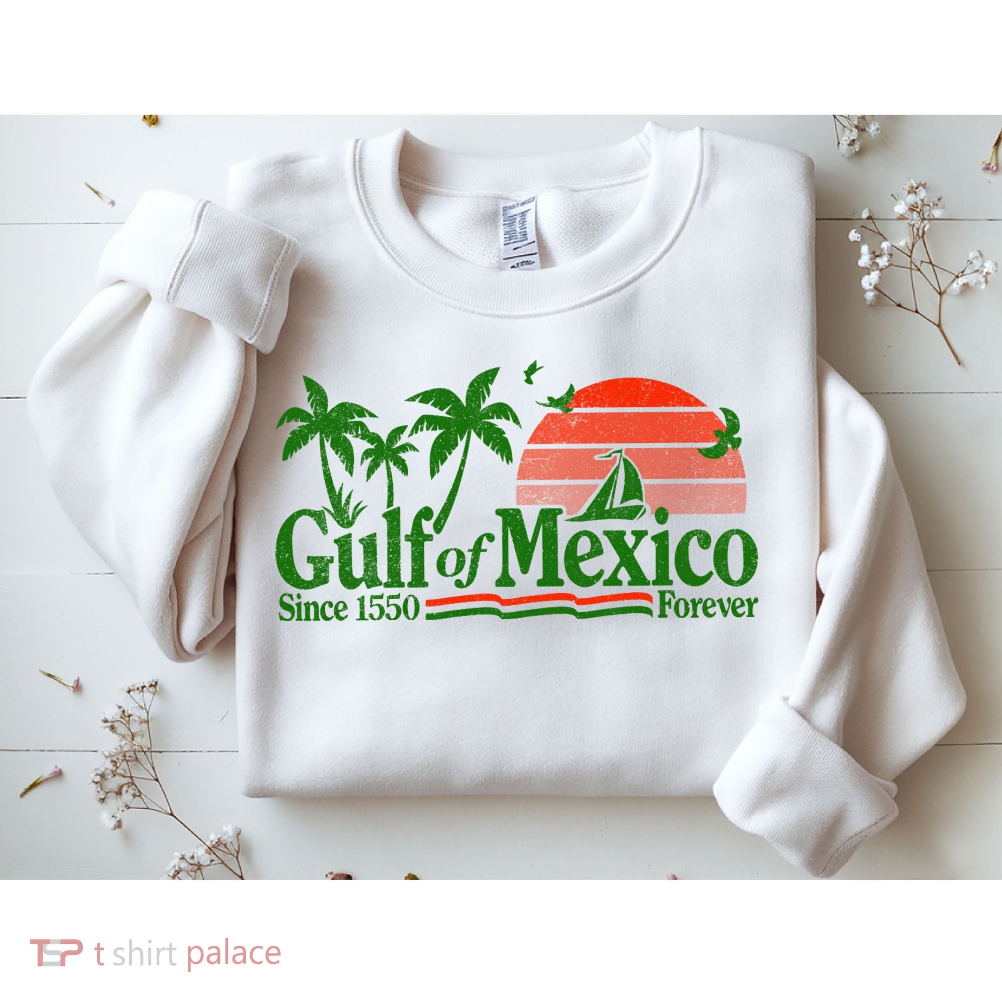 Gulf Of Mexico Mexican Flag Sweatshirt