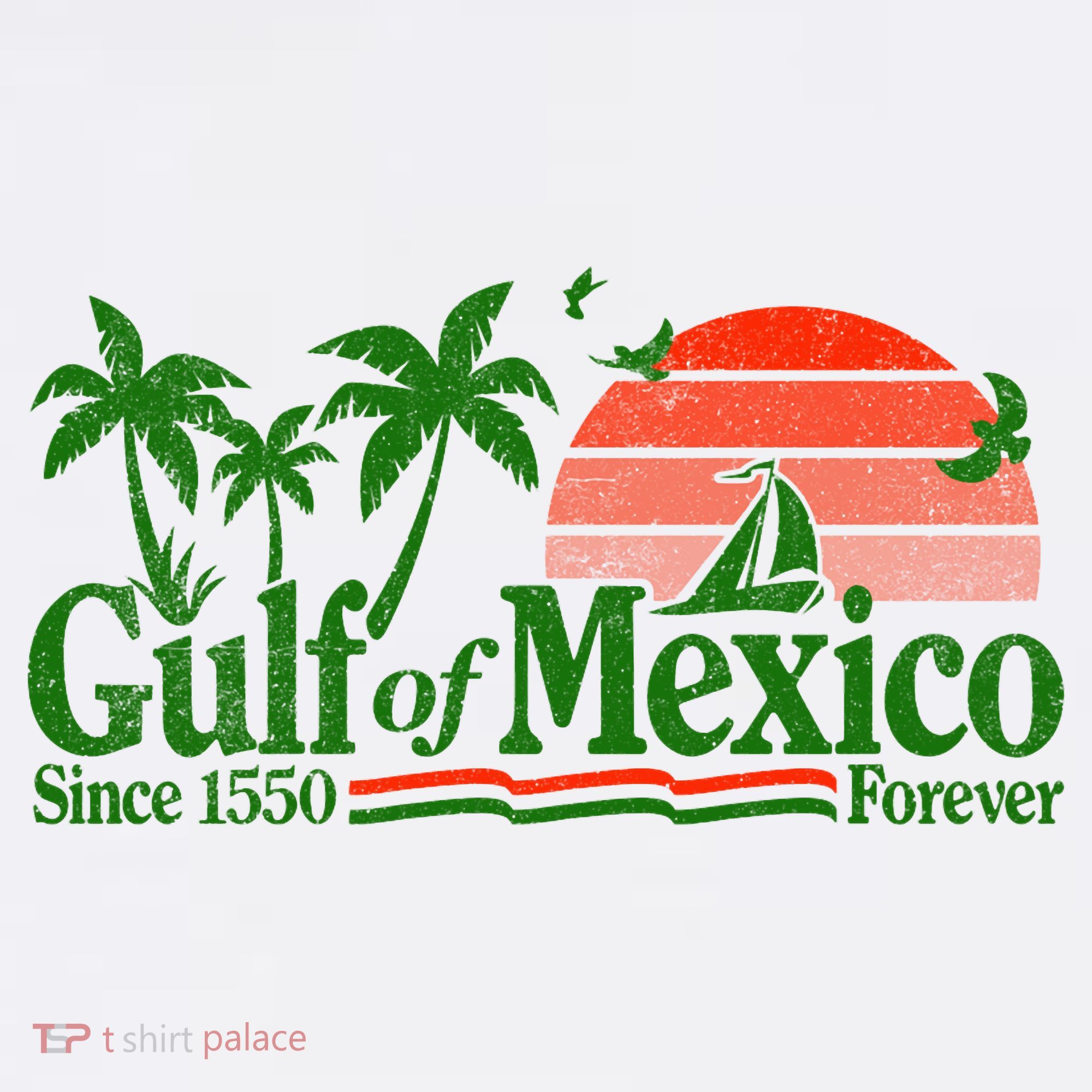 Gulf Of Mexico Mexican Flag T-Shirt
