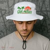 Gulf Of Mexico Mexican Flag Bucket Hat thumb 2