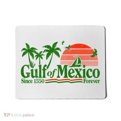 Gulf Of Mexico Mexican Flag Mousepad