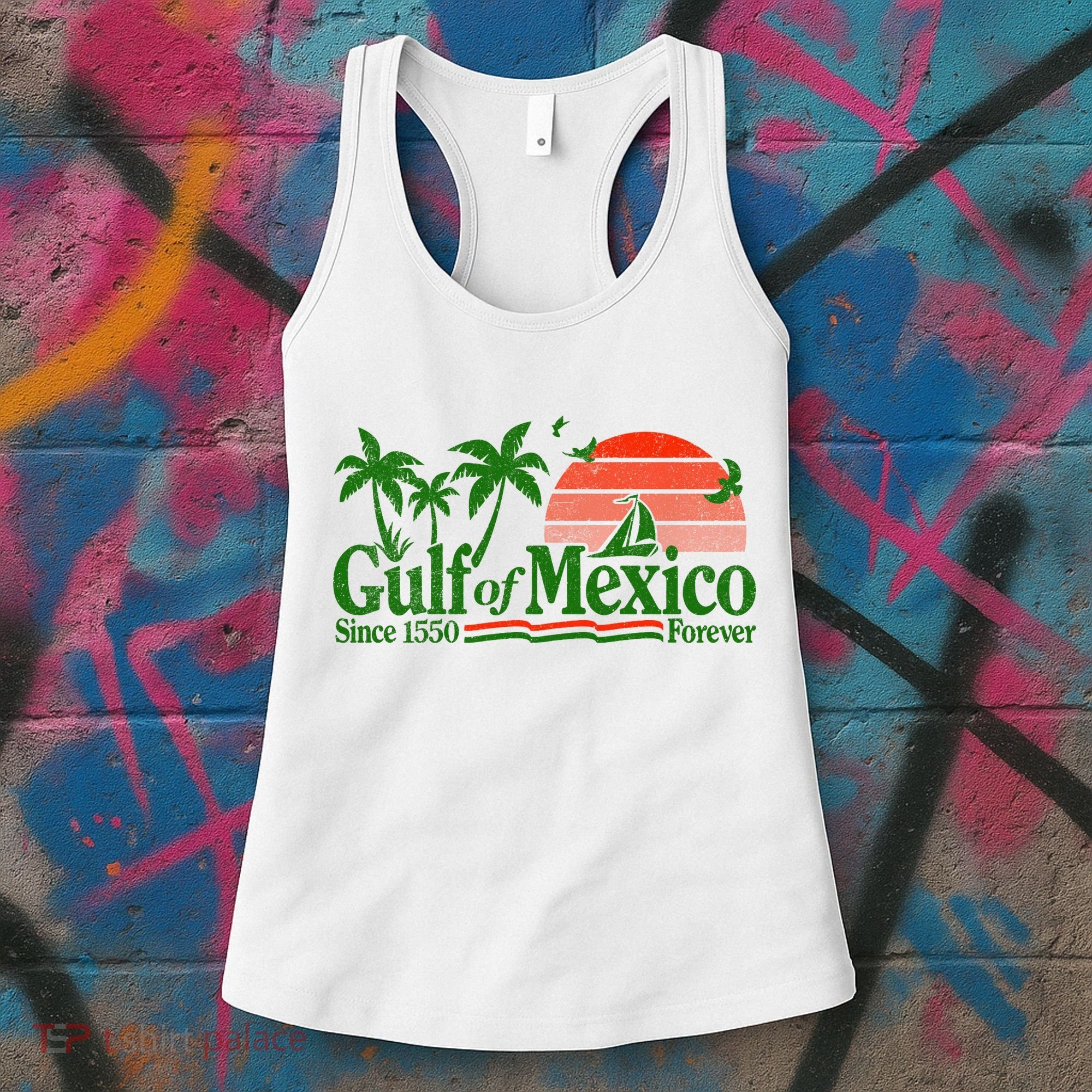 Gulf Of Mexico Mexican Flag Women's Tank Top