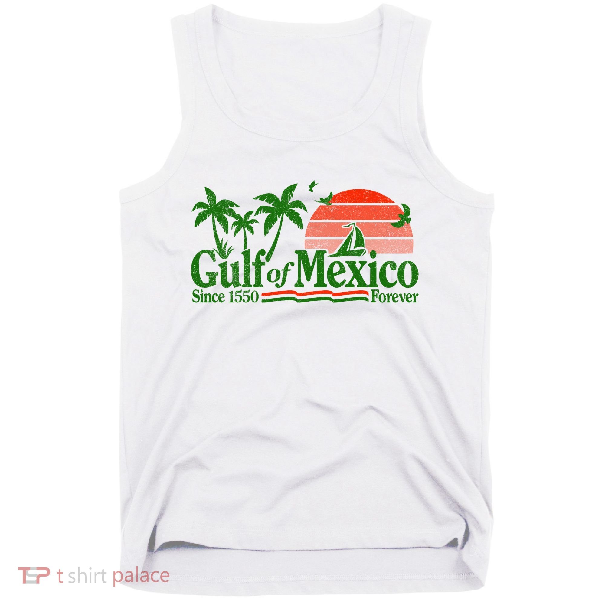 Gulf Of Mexico Mexican Flag Tank Top