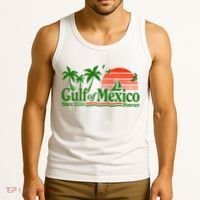 Gulf Of Mexico Mexican Flag Tank Top thumb 3