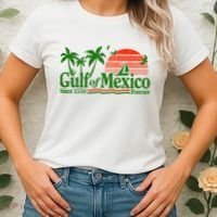 Gulf Of Mexico Mexican Flag Women's T-Shirt thumb 2