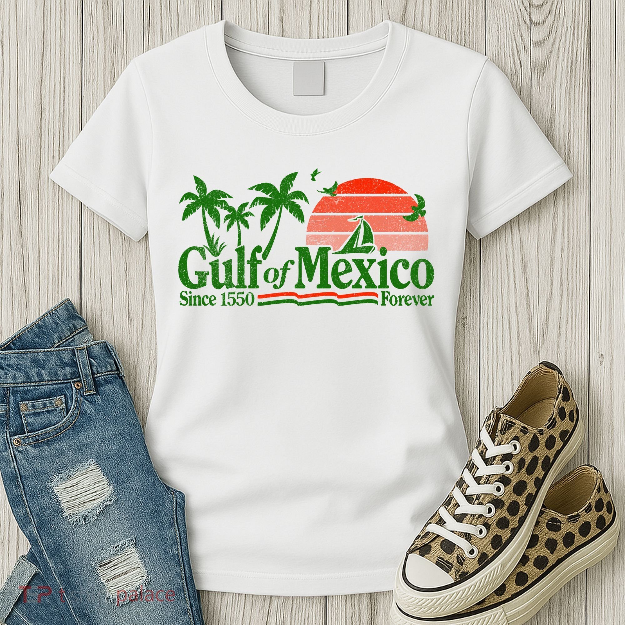 Gulf Of Mexico Mexican Flag Women's T-Shirt
