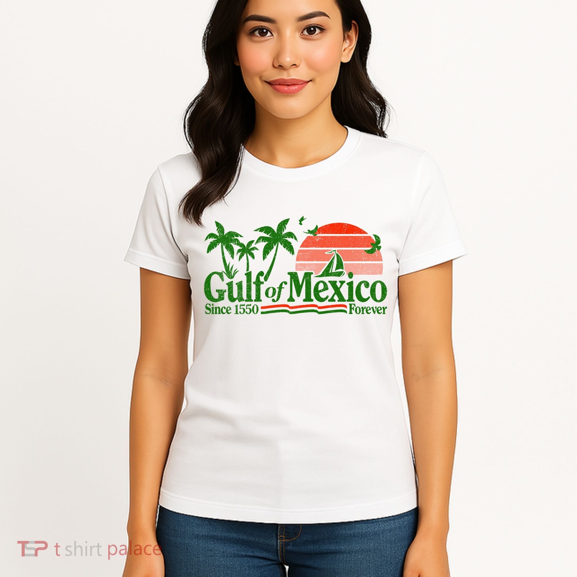 Gulf Of Mexico Mexican Flag Women's T-Shirt