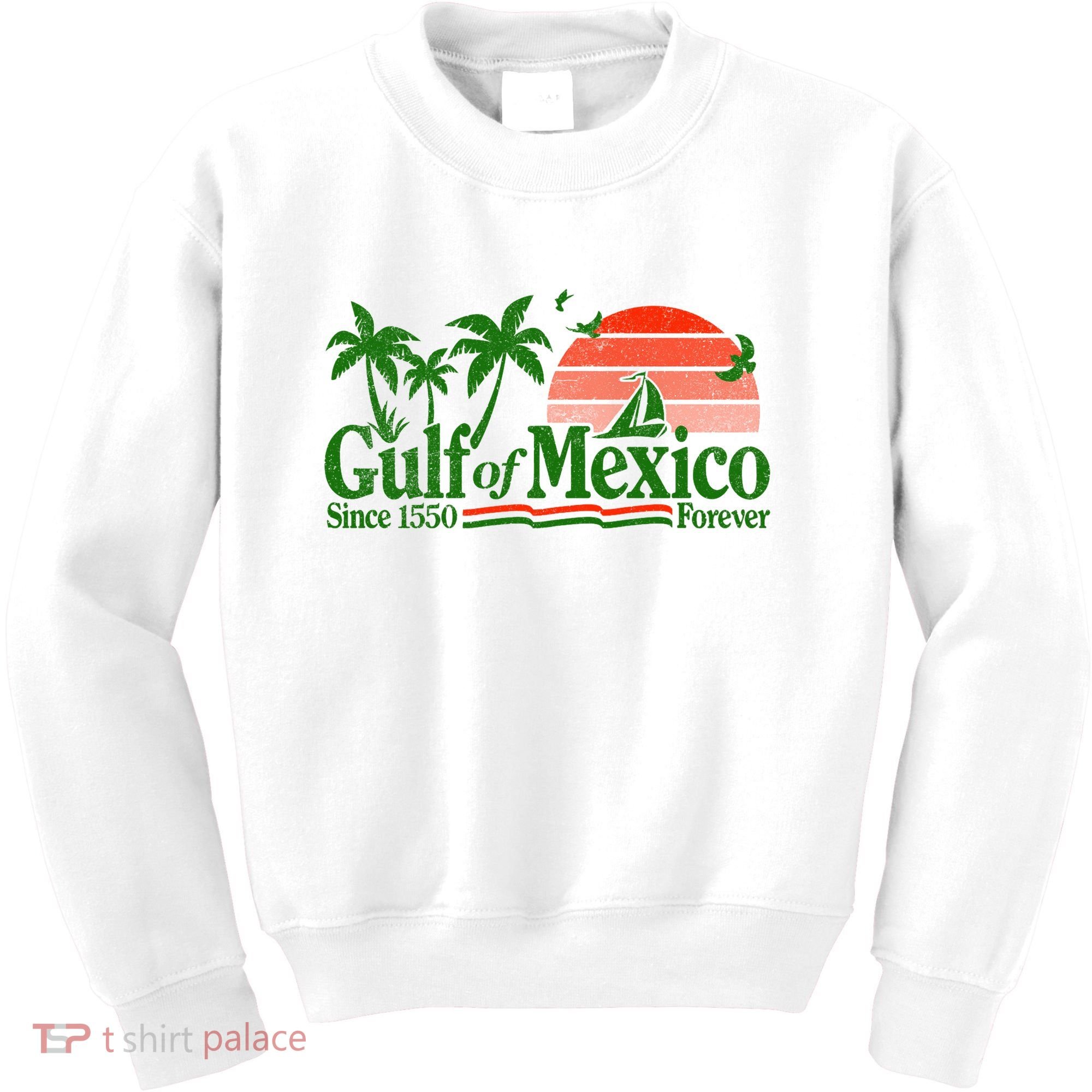 Gulf Of Mexico Mexican Flag Kids Sweatshirt