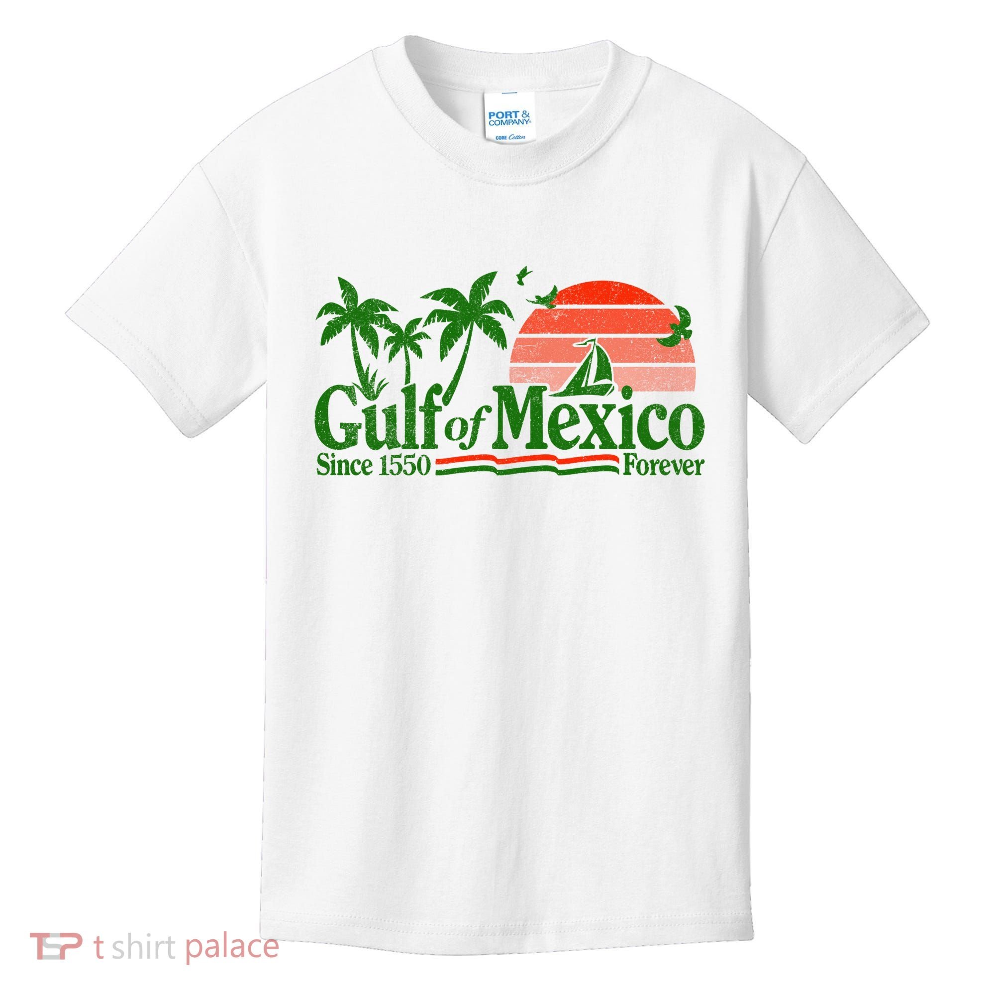 Gulf Of Mexico Mexican Flag Kids T-Shirt