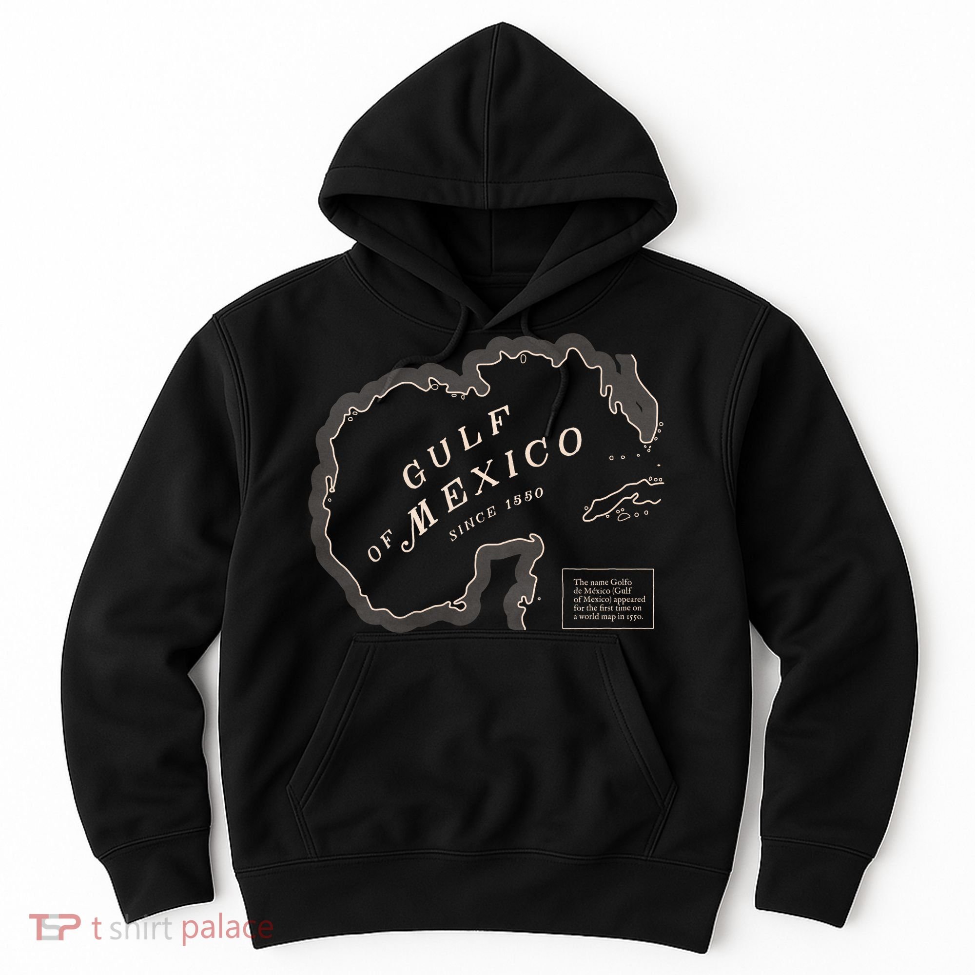 Gulf Of Mexico Map Hoodie