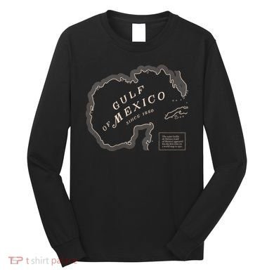 Gulf Of Mexico Map Long Sleeve Shirt