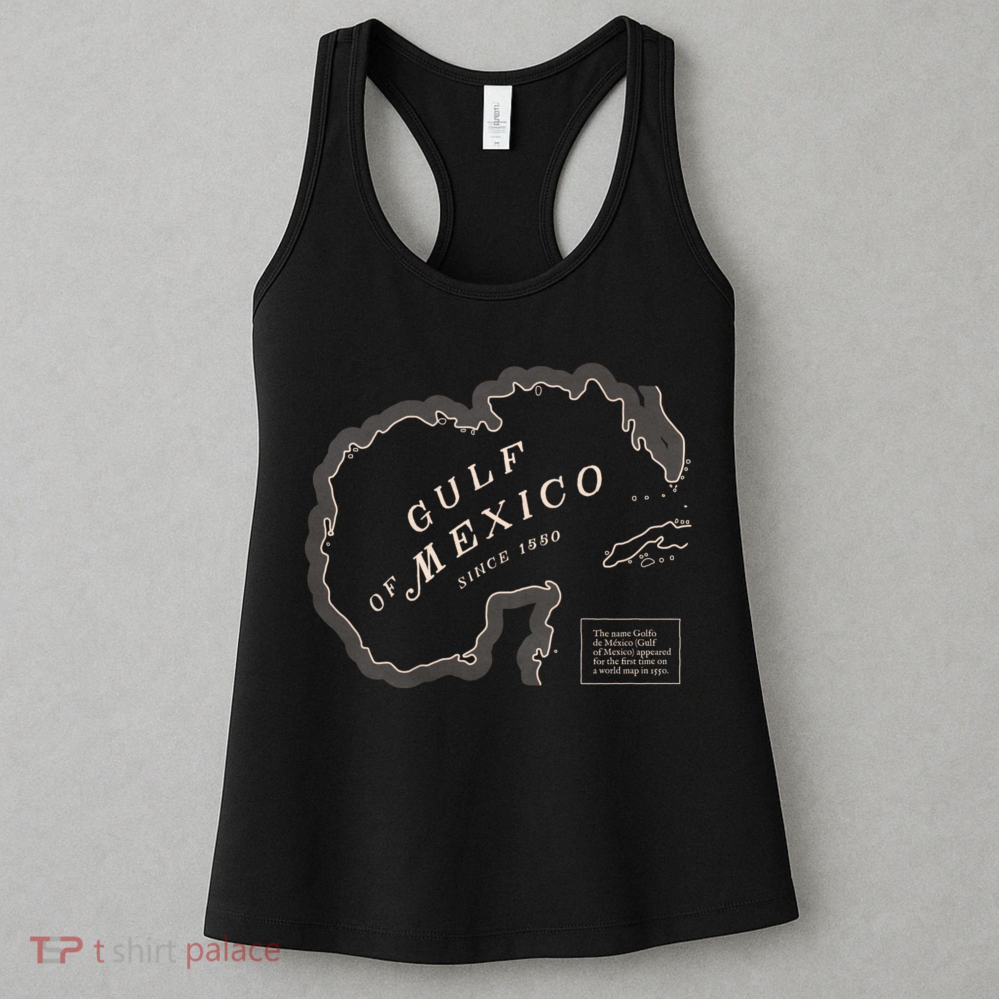 Gulf Of Mexico Map Women's Tank Top