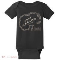 Gulf Of Mexico Map Baby Bodysuit thumb 0