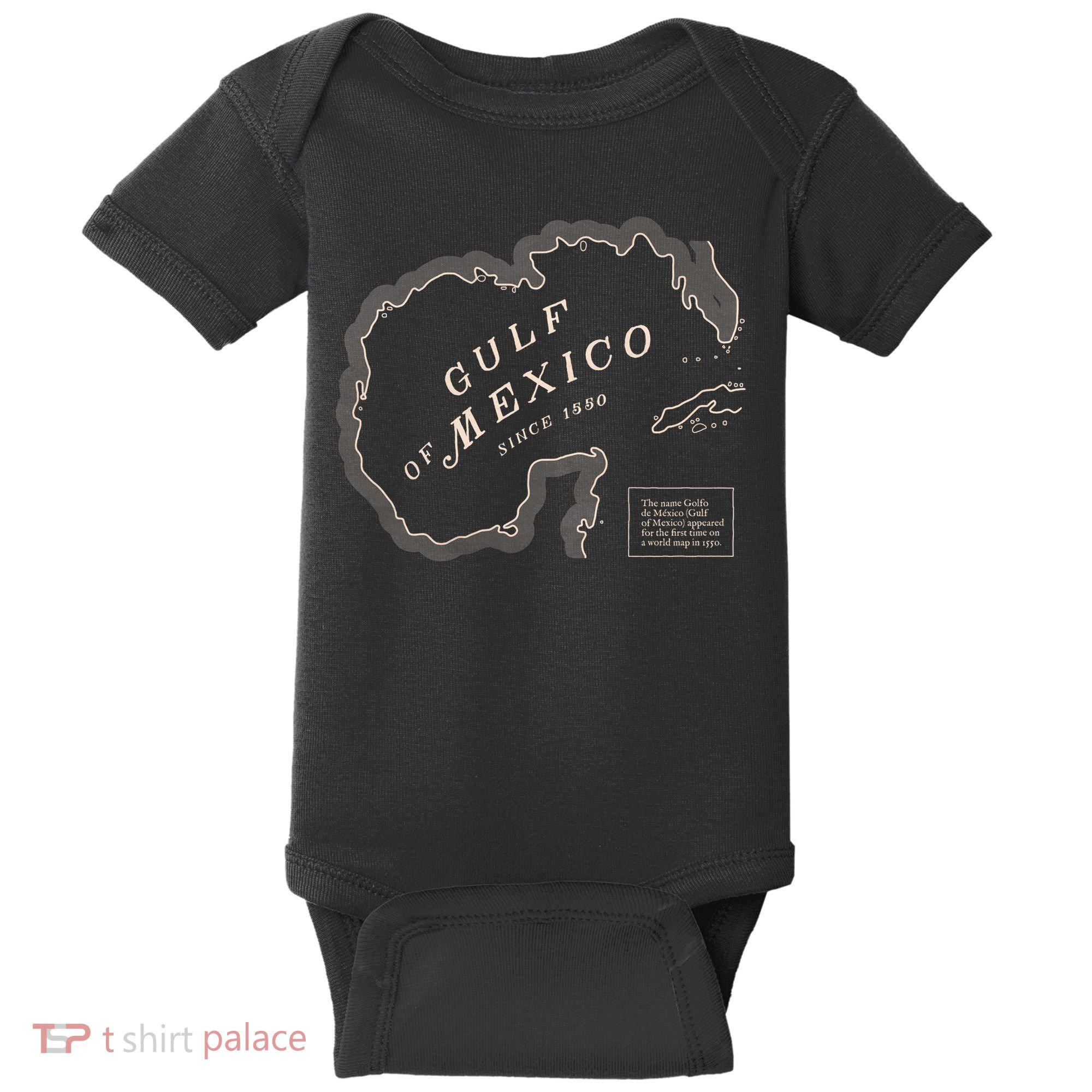 Gulf Of Mexico Map Baby Bodysuit