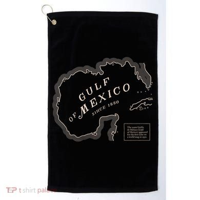 Gulf Of Mexico Map Golf Towel