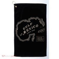 Gulf Of Mexico Map Golf Towel thumb 0