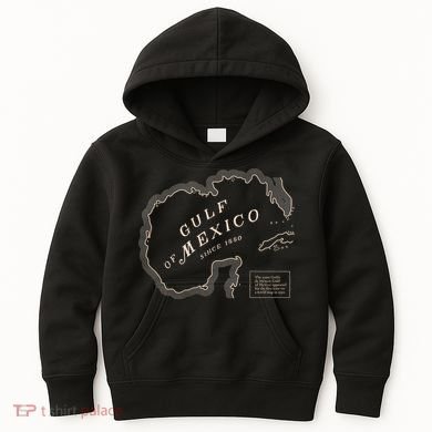 Gulf Of Mexico Map Kids Hoodie