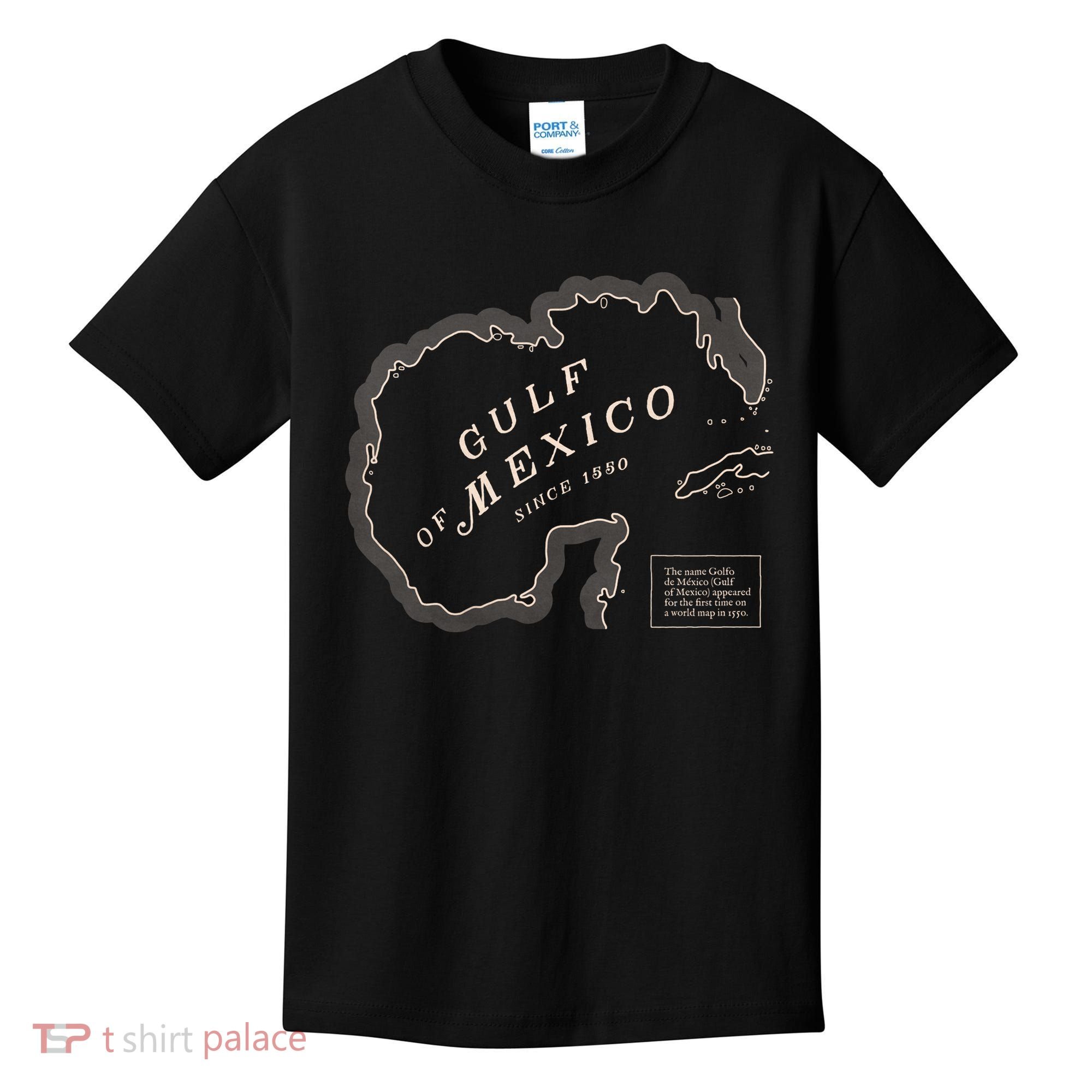 Gulf Of Mexico Map Kids T-Shirt