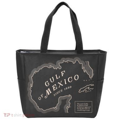 Gulf Of Mexico Map Tote Bag