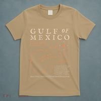 Gulf Of Mexico 1550 Historic Map Golfo De MéXico Vintage T-Shirt thumb 5