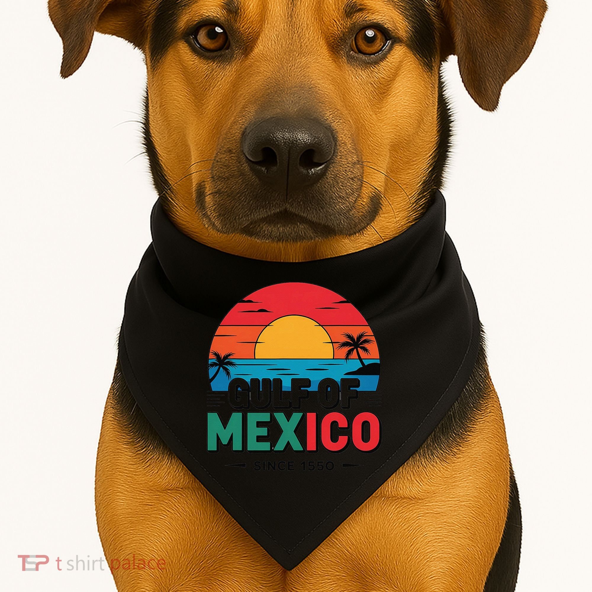 Gulf Of Mexico USA-Made Doggie Bandana