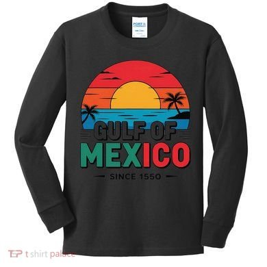Gulf Of Mexico Kids Long Sleeve Shirt
