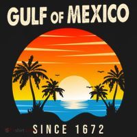 Gulf Of Mexico Since 1672 Coaster thumb 2