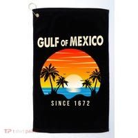 Gulf Of Mexico Since 1672 Golf Towel thumb 0