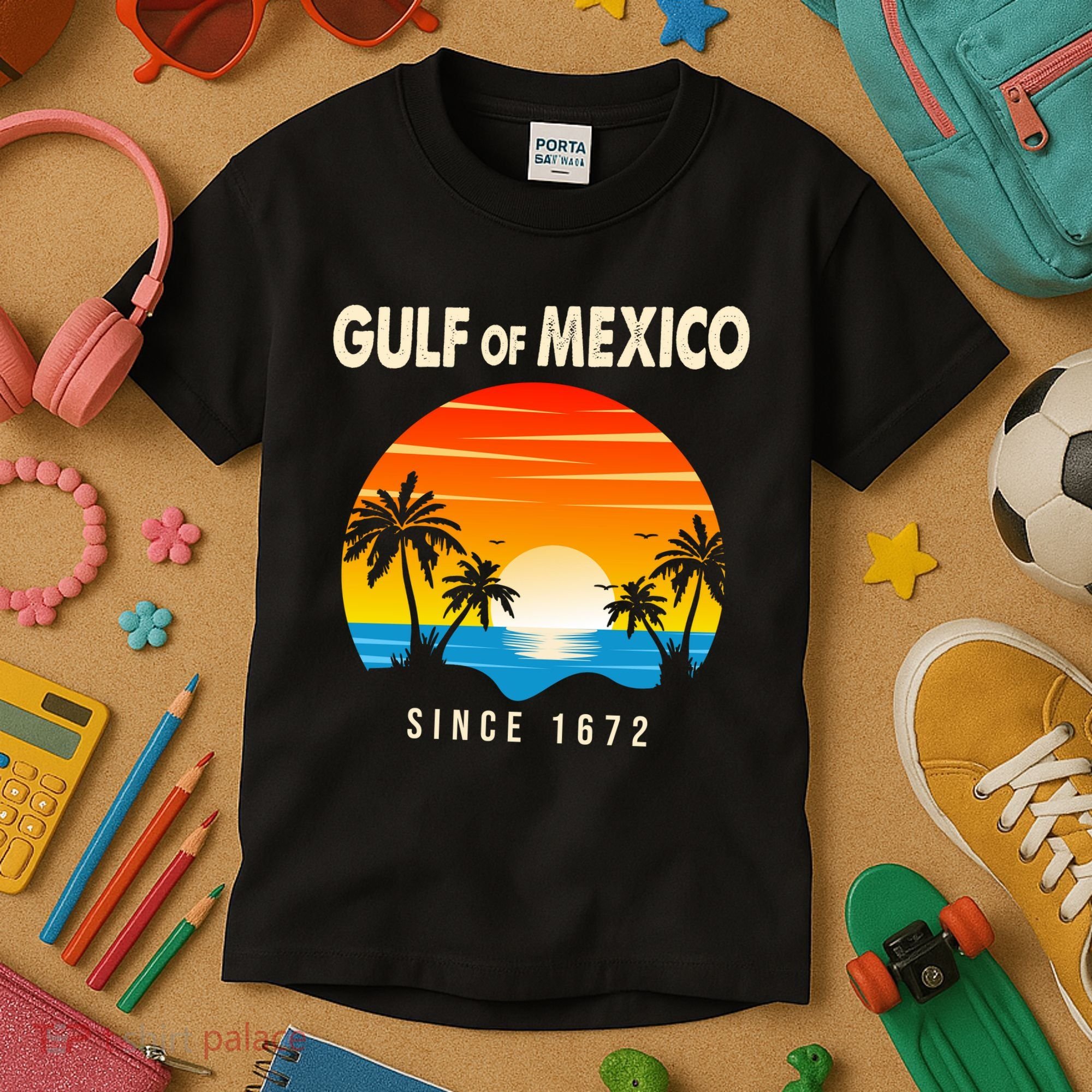 Gulf Of Mexico Since 1672 Kids T-Shirt