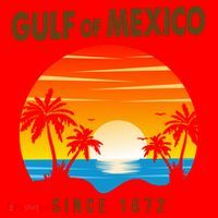 Gulf Of Mexico Since 1672 Santa Hat thumb 1