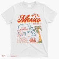 Gulf Of Mexico Est 1550 Retro Vintage Beach T-Shirt thumb 0
