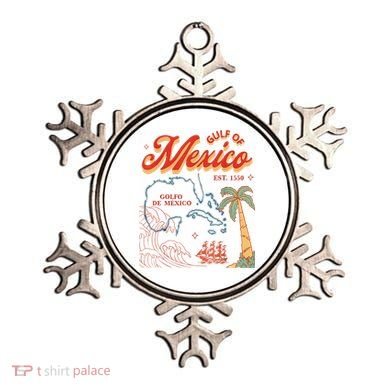 Gulf Of Mexico Est 1550 Retro Vintage Beach Ornament