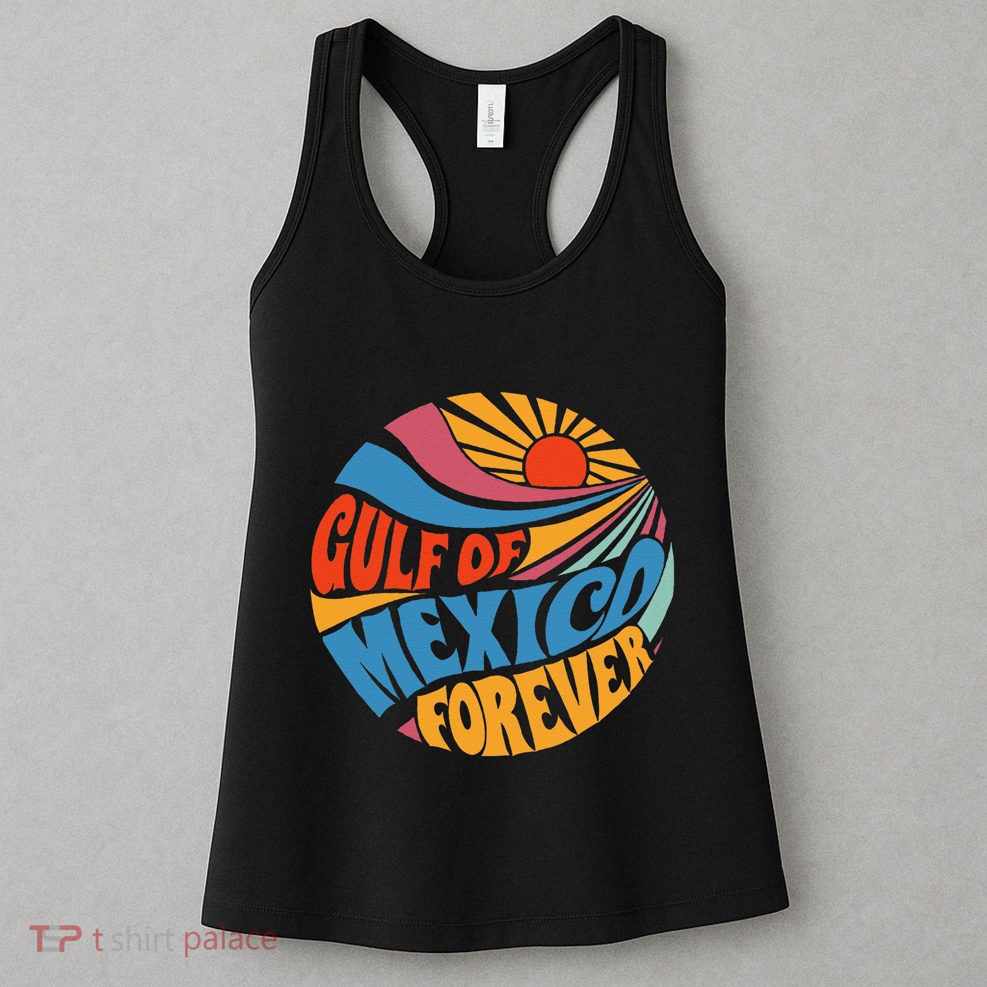 Gulf Of Mexico Forever Sunset Beach Vacation America Women's Tank Top
